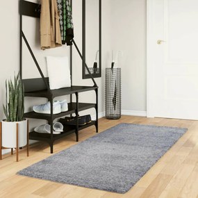 Tappeto Shaggy Pamplona A Pelo Lungo Moderno Blu 80x200 Cm /