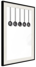 Poster  Relax  Cornice Quadri Cornice nera con pass-partout, Larghezza x Altezza Home decor 20x30