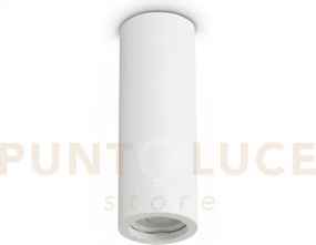 Look round lampada da soffitto in gesso bianco 1 luce attacco gu10 ...