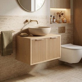 Mobile bagno sotto lavabo Rea Core 60cm Beige