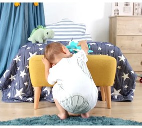 Pouf PIXI 32x61 cm giallo