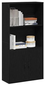 Libreria Rovere Nero 60x24x120 Cm İn Legno Multistrato /