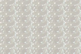 Carta da parati – Bellissime farfalle su sfondo grigio