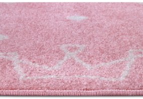 Tappeto rosa per bambini 160x235 cm Crowns - Hanse Home
