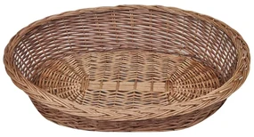 Cesto per cani/lettino in vimini naturale 90 cm