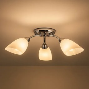 Lampadario a plafone PORTOS 3xE14/10W/230V cromato lucido