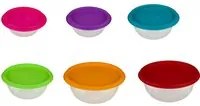 Set 6 contenitori rotondi impilabili