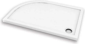 Piatto doccia 120x90 semicircolare versione sinistra KAM-1200 - KAMALU