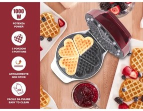 Beper - Piastra per waffle 1000W/230V