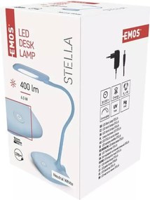 Lampada da tavolo dimmerabile a LED di colore azzurro (altezza 55 cm) Stella - EMOS
