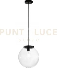 Sospensione polly in fibra di plastica e pmma trasparente 1 luce at...