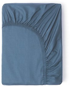 Lenzuolo blu in cotone sateen elasticizzato, 160 x 200 cm - HIP