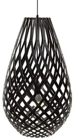 David Trubridge - Koura Lampada a Sospensione H100 Nero 2 Lati David Trubridge