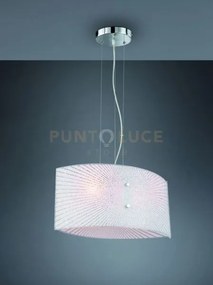 Elisa sospensione doppio vetro decoro e graniglia di vetro l. 40cm ...