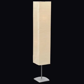 Lampada A Piantana Con Supporto İn Acciaio 135 Cm Beige /
