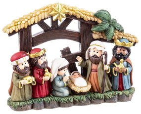 Decorazione Natalizia Multicolore Poliresina Natività/Presepe 21,2 x 5,7 x 16 cm (6 Pezzi)