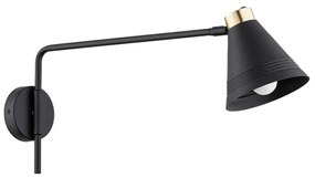 Argon 8009 - Applique AVALONE 1xE27/15W/230V 57 cm nero/oro