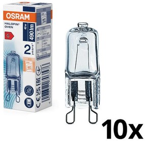 Set da 10 lampadine per forno HALOPIN G9/40W/230V 2700K - Osram