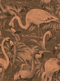 Arte International Carta da parati Flamencos Andinos - Butterfly Weeds