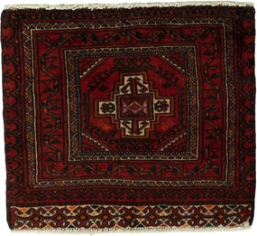 Tappeto 50x60 Rosso (Iran) Annodato A Mano