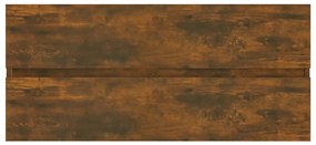 Mobile lavabo rovere fumo 100x38,5x45 cm legno multistrato