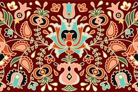 Carta da parati – Ornamento popolare
