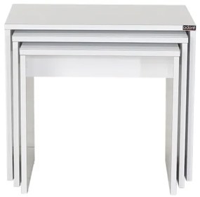 SET 3x Tavolino bianco