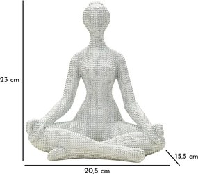 Donnina Yoga Silver Cm 20,5X15,5X23