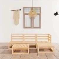 Set Divani da Giardino 5 pz in Legno Massello di Pino 3075489