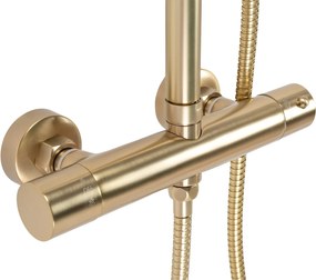 Set doccia con termostato Rea PAROT BRUSHED GOLD