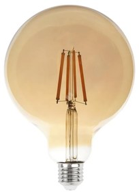 Lampada LED E27 8W a Filamento Ambrata Dimmerabile - G125 Colore Bianco Caldo 2.500K