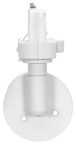 Faro GU10 per binario Trifase in alluminio Bianco