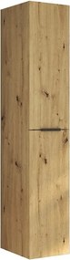Colonna bagno 166 cm a due ante in rovere naturale | LAC-EFESTO-80 - KAMALU