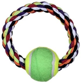 Giocattoli per cani Trixie Tennis Multicolore Poliestere Cotone