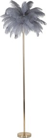 Lampada da terra grigia-oro (altezza 160 cm) Palm - Mauro Ferretti