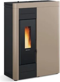 Termostufa a pellet idro Virna.16 14,5 kW Tortora - Extraflame