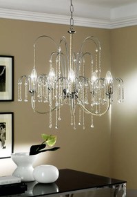 5-light chandelier -460/5 - Royal Crystal - Arredoluce Cromo