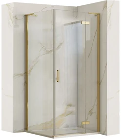 Cabina doccia REA Hugo 80x90 Gold Brush