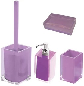 Set di accessori da bagno lilla