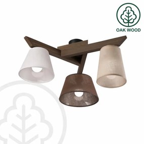 Brilagi - Lampadario LED ANTHONY 3xE14/40W/230V rovere noce