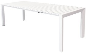 BRUNO - tavolo con struttura in alluminio verniciato bianco o antracite