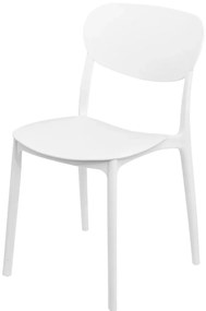 Sedia in polipropilene bianca