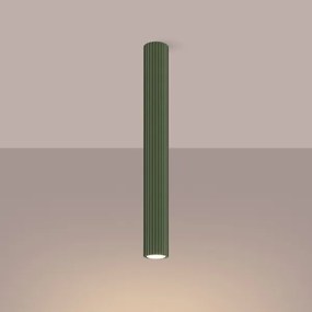 Sollux SL.1610 - Faretto KARBON 1xGU10/10W/230V 60 cm verde