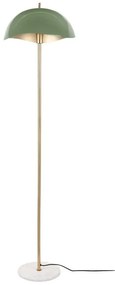 Lampada da terra con paralume in metallo verde e oro (altezza 154 cm) Waved - Leitmotiv