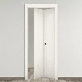 Porta pieghevole a libro simmetrica Mood bianco L 80 x H 210 cm sinistra