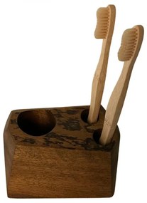 Portaspazzolino in legno 11 x 13 cm