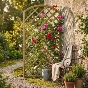Griglia ad arco da giardino in legno di pino impregnato in autoclave 90 x 180 cm