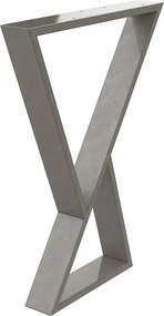 Gamba per mobili STEELMI Federica in acciaio trasparente lucido L 58 x P 8 x H 71 cm