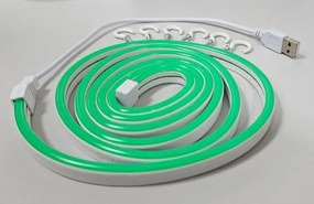 LED Striscia flessibile NEON LED/5V USB 1,8 m verde