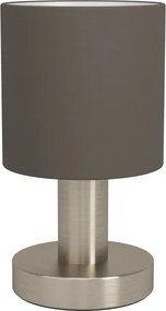 Eglo 31842 - Lampada da tavolo MONTETTO 1xE14/40W/230V marrone/cromo satinato